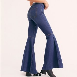 Free People Just Float on Flare Jeans in blue